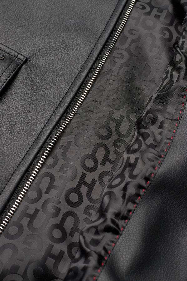 ECO-LEATHER ΓΥΝΑΙΚΕΙΟ ΜΠΟΥΦΑΝ (ΔΕΡΜΑΤΙΝΟ) HUGO - 001 ΜΑΥΡΟ